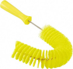 Vikan - 2-1/4" Diam Polyester Hook Brush - 15-1/2" OAL, 6-1/2" Head Length, Polypropylene Handle - Apex Tool & Supply