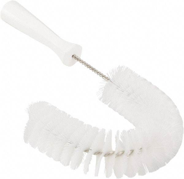Vikan - 2-1/4" Diam Polyester Hook Brush - 15-1/2" OAL, 6-1/2" Head Length, Polypropylene Handle - Apex Tool & Supply