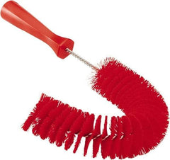 Vikan - 2-1/4" Diam Polyester Hook Brush - 15-1/2" OAL, 6-1/2" Head Length, Polypropylene Handle - Apex Tool & Supply