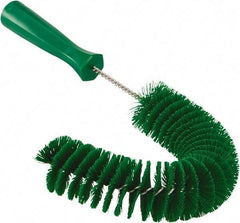 Vikan - 2-1/4" Diam Polyester Hook Brush - 15-1/2" OAL, 6-1/2" Head Length, Polypropylene Handle - Apex Tool & Supply
