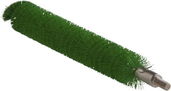 Vikan - 0.8" Diam Polyester Tube Brush - 7-1/2" OAL, 7" Head Length, Stainless Steel Handle - Apex Tool & Supply
