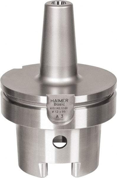 HAIMER - 5/8" Hole Diam, HSK100A Taper Shank Shrink Fit Tool Holder & Adapter - 3" Projection, 27mm Nose Diam, 50mm Clamping Depth, 25,000 RPM - Exact Industrial Supply