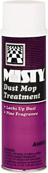 Misty - Aerosol Dust Mop Treatment - Use on Asphalt, Cement, Concrete, Ceramic, Laminates, Finished Wood, Linoleum, Vinyl, Terrazzo, Rubber, Vinyl Composite Tile (VCT) - Apex Tool & Supply