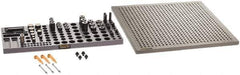 Renishaw - M8, CMM Magnetic & Clamping Kit - Use with CMM Fixtures, Includes 47Pc. Component Set, 450x450mm Plate - Apex Tool & Supply