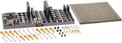 Renishaw - M6, CMM Clamping Kit - Use with CMM Fixtures, Includes 110Pc. Component Set, 300x300mm Plate - Apex Tool & Supply