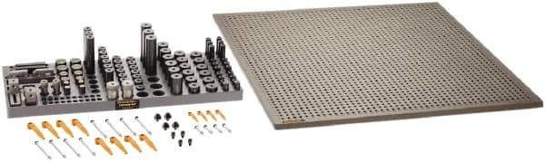 Renishaw - M6, CMM Magnetic & Clamping Kit - Use with CMM Fixtures, Includes 112Pc. Component Set, 600x600mm Plate - Apex Tool & Supply