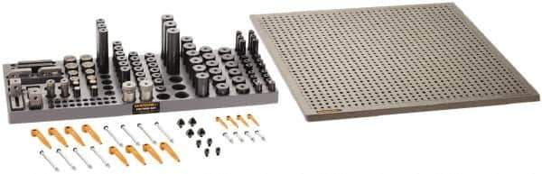 Renishaw - M6, CMM Magnetic & Clamping Kit - Use with CMM Fixtures, Includes 112Pc. Component Set, 450x450mm Plate - Apex Tool & Supply