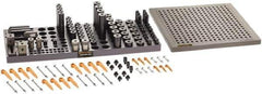 Renishaw - M8, CMM Clamping Kit - Use with CMM Fixtures, Includes 110Pc. Component Set, 300x300mm Plate - Apex Tool & Supply