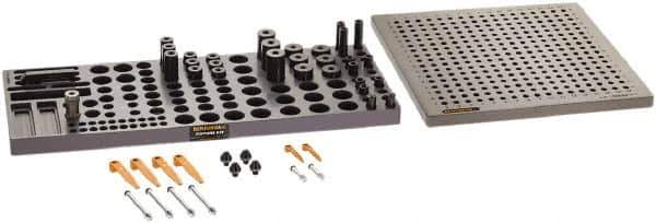 Renishaw - M8, CMM Clamping Kit - Use with CMM Fixtures, Includes 43Pc. Component Set, 300x300mm Plate - Apex Tool & Supply