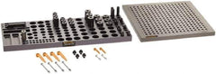 Renishaw - M8, CMM Clamping Kit - Use with CMM Fixtures, Includes 43Pc. Component Set, 300x300mm Plate - Apex Tool & Supply