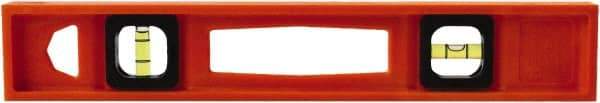 Johnson Level & Tool - 14" Long 2 Vial I-Beam Level - Structo-Cast, Orange - Apex Tool & Supply