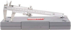 SPI - 0 to 130mm Stainless Steel Vernier Caliper - 0.02mm Graduation, 1.57" Jaw Depth, 0.001" Accuracy, Includes NIST Traceability Certificate - Apex Tool & Supply