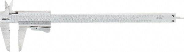 SPI - 0 to 200mm Stainless Steel Vernier Caliper - 0.02mm Graduation, 1.97" Jaw Depth, 0.0015" Accuracy, Includes NIST Traceability Certificate - Apex Tool & Supply
