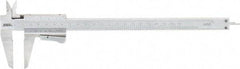 SPI - 0 to 200mm Stainless Steel Vernier Caliper - 0.02mm Graduation, 1.97" Jaw Depth, 0.0015" Accuracy, Includes NIST Traceability Certificate - Apex Tool & Supply