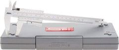 SPI - 0 to 150mm Stainless Steel Vernier Caliper - 0.02mm Graduation, 1.57" Jaw Depth, 0.001" Accuracy, Includes NIST Traceability Certificate - Apex Tool & Supply