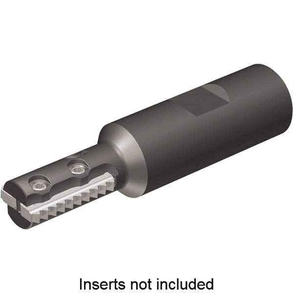 Kennametal - 0.63" Cut Diam, 1.42" Max Depth of Cut, 3/4" Shank Diam, Indexable Thread Mill - Insert Style TM24, 24mm Insert Size, 1 Insert, Toolholder Style TM24, 3.63" OAL - Apex Tool & Supply