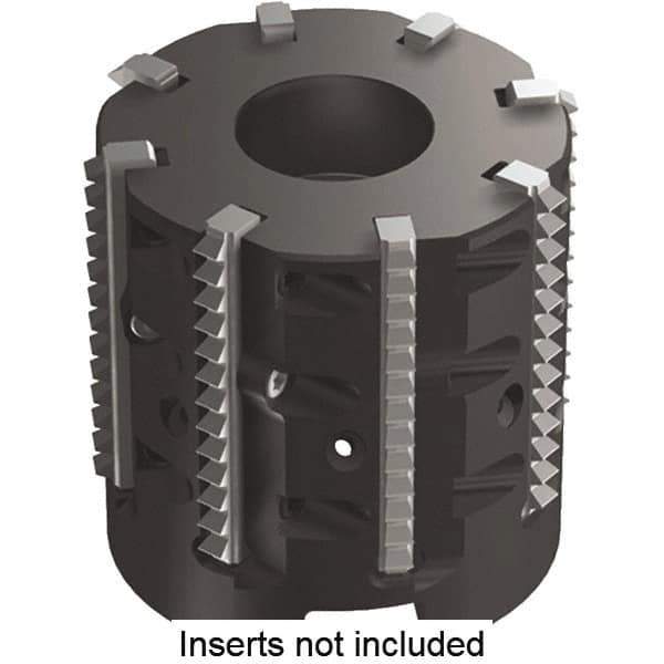 Kennametal - 1.54" Cut Diam, 1.26" Max Depth of Cut, 1/2" Arbor Hole Diam, Indexable Thread Mill - Insert Style TM25, 25mm Insert Size, 5 Inserts, Toolholder Style TMS25, 1.26" OAL - Apex Tool & Supply