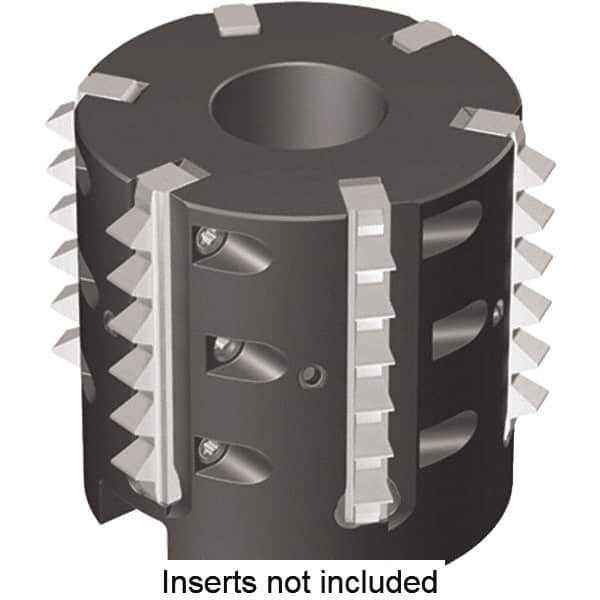 Kennametal - 58mm Cut Diam, 50mm Max Hole Depth, 27mm Arbor Hole Diam, Indexable Thread Mill - Insert Style TM41, 41mm Insert Size, 6 Inserts, Toolholder Style TMS41, 50mm OAL - Apex Tool & Supply