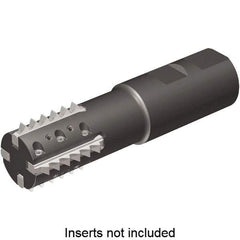 Kennametal - 1.42" Cut Diam, 2.56" Max Depth of Cut, 1-1/4" Shank Diam, Indexable Thread Mill - Insert Style TM41, 41mm Insert Size, 4 Inserts, Toolholder Style TM41, 4.98" OAL - Apex Tool & Supply