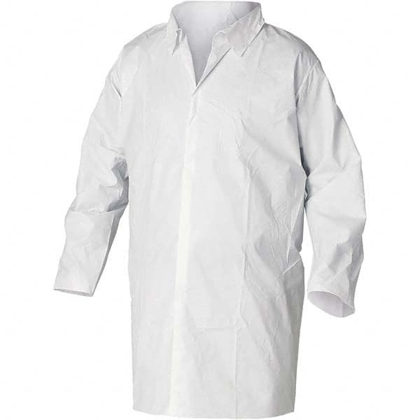 KleenGuard - Pack of (30) Size M White Lab Coat - Apex Tool & Supply