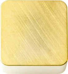 Kyocera - SNG454 Grade A66N Ceramic Turning Insert - TiN Finish, 90° Square, 1/2" Inscr Circle, 5/16" Thick, 1/16" Corner Radius - Apex Tool & Supply
