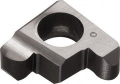 Kyocera - 200GE B Grade PR1025, 2mm Cutting Width Carbide Grooving Insert - 2.2mm Max Depth of Cut, Right Hand, 1mm Corner Radius, TiCN Finish - Apex Tool & Supply