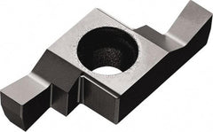 Kyocera - 250GE E Grade TN6020, 2.5mm Cutting Width Cermet Grooving Insert - 4.5mm Max Depth of Cut, Left Hand, 0.2mm Corner Radius, TiCN Finish - Apex Tool & Supply