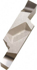 Kyocera - 550GVF C Grade PR1225, 5.5mm Cutting Width Carbide Grooving Insert - 8.3mm Max Depth of Cut, Right Hand, 0.4mm Corner Radius, Megacoat Finish - Apex Tool & Supply