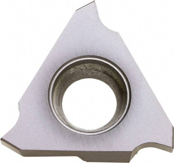 Kyocera - 43GBA Grade KW10, 4.8mm Cutting Width Carbide Grooving Insert - 5mm Max Depth of Cut, Right Hand, 0.4mm Corner Radius, WC/Co Finish - Apex Tool & Supply