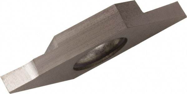 Kyocera - TKF KW10 Grade, 0.0197" Cutting Width, Carbide Cutoff Insert - 0° Lead Angle," Cnr Rad, WC/Co Coated - Apex Tool & Supply