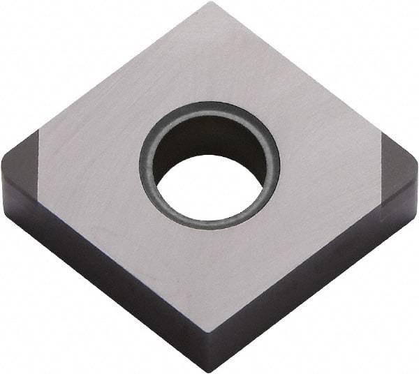 Kyocera - CNGA432 F Grade KBN570 CBN Turning Insert - Uncoated, 80° Diamond, 1/2" Inscr Circle, 3/16" Thick, 1/32" Corner Radius - Apex Tool & Supply