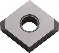 Kyocera - CNGA432 F Grade KBN570 CBN Turning Insert - Uncoated, 80° Diamond, 1/2" Inscr Circle, 3/16" Thick, 1/32" Corner Radius - Apex Tool & Supply