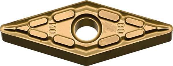 Kyocera - VNMG331 MQ Grade SW05 Carbide Turning Insert - Uncoated, 35° Diamond, 3/8" Inscr Circle, 3/16" Thick, 1/64" Corner Radius - Apex Tool & Supply
