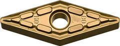 Kyocera - VNMG331 MQ Grade SW05 Carbide Turning Insert - Uncoated, 35° Diamond, 3/8" Inscr Circle, 3/16" Thick, 1/64" Corner Radius - Apex Tool & Supply
