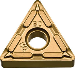 Kyocera - TNMG331 MQ Grade PR1535 Carbide Turning Insert - Megacoat Nano Finish, 60° Triangle, 3/8" Inscr Circle, 3/16" Thick, 1/64" Corner Radius - Apex Tool & Supply