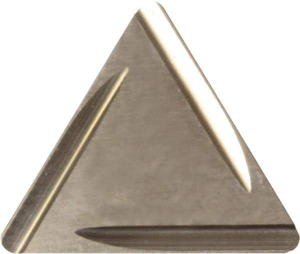 Kyocera - TPGR322 B Grade KW10 Carbide Turning Insert - Uncoated, 60° Triangle, 3/8" Inscr Circle, 1/8" Thick, 1/32" Corner Radius - Apex Tool & Supply