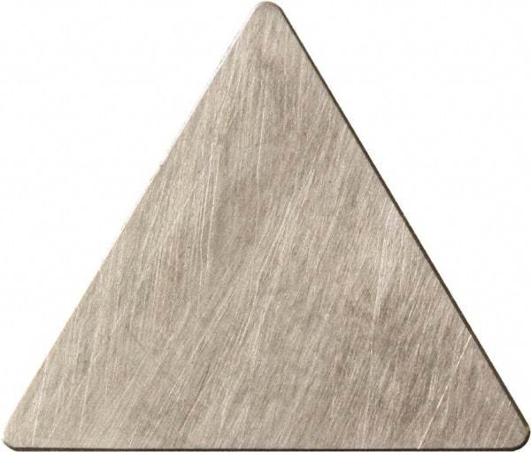 Kyocera - TPG1.81.51 Grade KW10 Carbide Turning Insert - Uncoated, 60° Triangle, 7/32" Inscr Circle, 3/32" Thick, 1/64" Corner Radius - Apex Tool & Supply