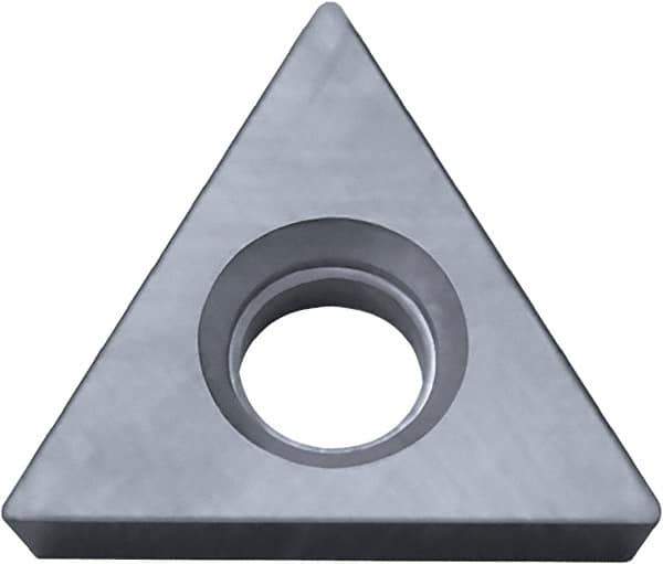Kyocera - TPGB21.51 Grade KW10 Carbide Turning Insert - Uncoated, 60° Triangle, 1/4" Inscr Circle, 3/32" Thick, 1/64" Corner Radius - Apex Tool & Supply