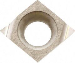 Kyocera - CCGT141102 F Grade KW10 Carbide Turning Insert - Uncoated, 80° Diamond, 4.2926mm Inscr Circle, 1.8034mm Thick, 0.004" Corner Radius - Apex Tool & Supply
