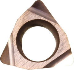 Kyocera - WBGT1.51.50.5 F Grade KW10 Carbide Turning Insert - Uncoated, 80° Trigon, 3/16" Inscr Circle, 3/32" Thick, 0.008" Corner Radius - Apex Tool & Supply