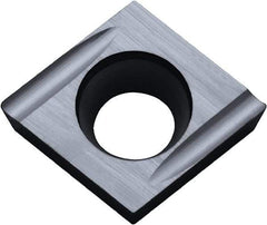 Kyocera - CCGT32.51 U Grade PR1225 Carbide Turning Insert - Megacoat Finish, 80° Diamond, 3/8" Inscr Circle, 5/32" Thick, 1/64" Corner Radius - Apex Tool & Supply