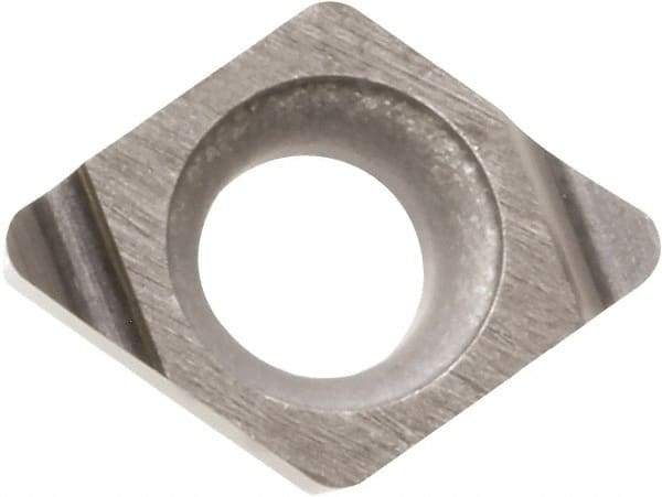 Kyocera - JCGT110905 F Grade KW10 Carbide Turning Insert - Uncoated, 70° Diamond, 3.5052mm Inscr Circle, 1.397mm Thick, 0.2032mm Corner Radius - Apex Tool & Supply