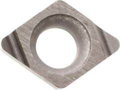 Kyocera - JCGT110905 F Grade KW10 Carbide Turning Insert - Uncoated, 70° Diamond, 3.5052mm Inscr Circle, 1.397mm Thick, 0.2032mm Corner Radius - Apex Tool & Supply