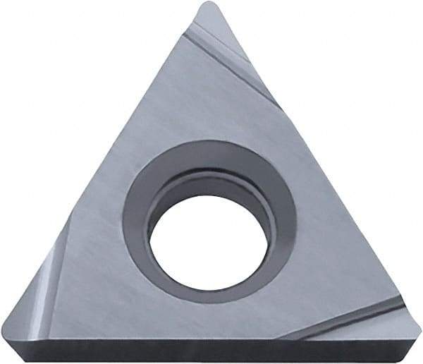 Kyocera - TPGH220.5 Grade PV720 Cermet Turning Insert - TiCN (Megacoat Nano) Finish, 60° Triangle, 1/4" Inscr Circle, 1/8" Thick, 0.008" Corner Radius - Apex Tool & Supply