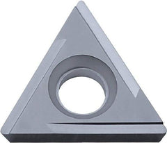 Kyocera - TPGH321 H Grade KW10 Carbide Turning Insert - Uncoated, 60° Triangle, 3/8" Inscr Circle, 1/8" Thick, 1/64" Corner Radius - Apex Tool & Supply