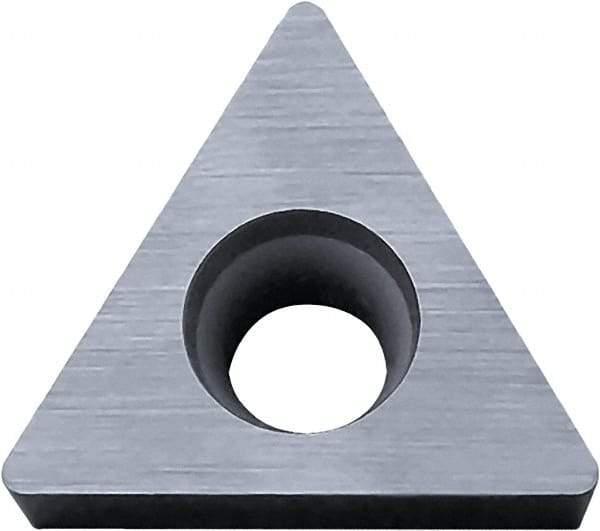Kyocera - TCGW220.5 Grade KW10 Carbide Turning Insert - Uncoated, 60° Triangle, 1/4" Inscr Circle, 1/8" Thick, 0.008" Corner Radius - Apex Tool & Supply