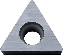 Kyocera - TCGW220.5 Grade KW10 Carbide Turning Insert - Uncoated, 60° Triangle, 1/4" Inscr Circle, 1/8" Thick, 0.008" Corner Radius - Apex Tool & Supply
