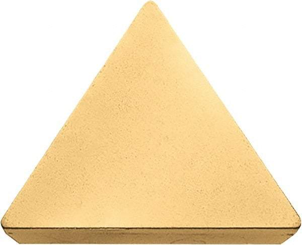Kyocera - TPG322 Grade KW10 Carbide Turning Insert - Uncoated, 60° Triangle, 3/8" Inscr Circle, 1/8" Thick, 1/32" Corner Radius - Apex Tool & Supply