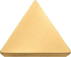 Kyocera - TPG322 Grade KW10 Carbide Turning Insert - Uncoated, 60° Triangle, 3/8" Inscr Circle, 1/8" Thick, 1/32" Corner Radius - Apex Tool & Supply