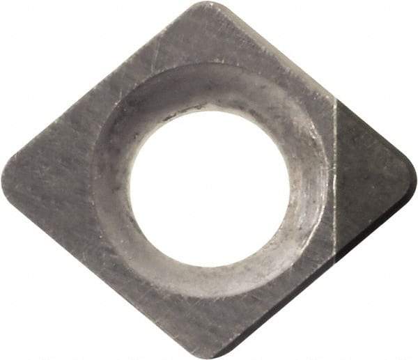 Kyocera - CCMW11091 Grade KBN10M CBN Turning Insert - Megacoat Finish, 80° Diamond, 3.5052mm Inscr Circle, 1.397mm Thick, 1/64" Corner Radius - Apex Tool & Supply